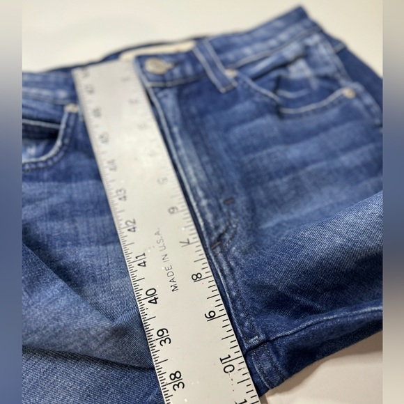 REVOLVE Jeans AMO High Rise Twist Crop Blue Denim in Sweetheart Wash SZ 27 NEW! - Picture 14 of 16